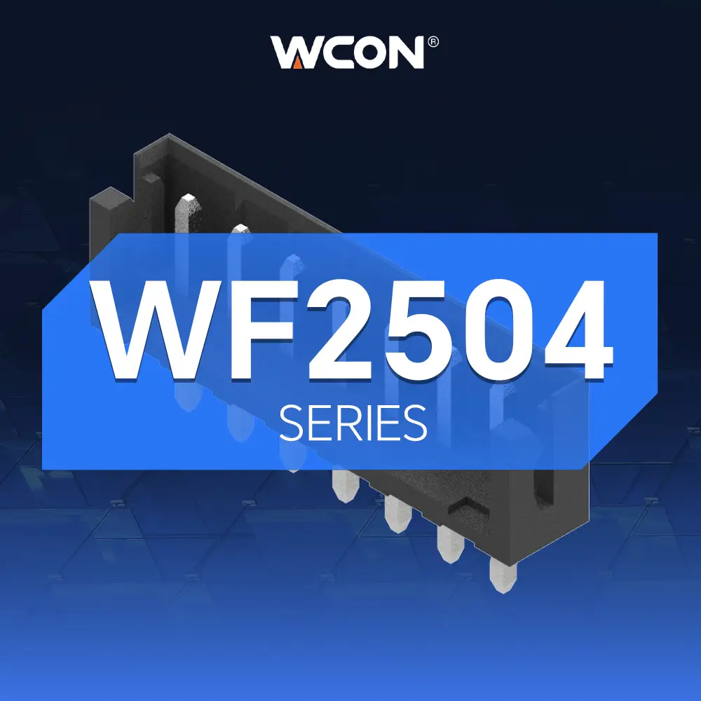 Conectores de cable a placa de paso 2,50 mm de la serie WF2504 | Alta integración y conexiones fiables para aplicaciones automotrices e industriales